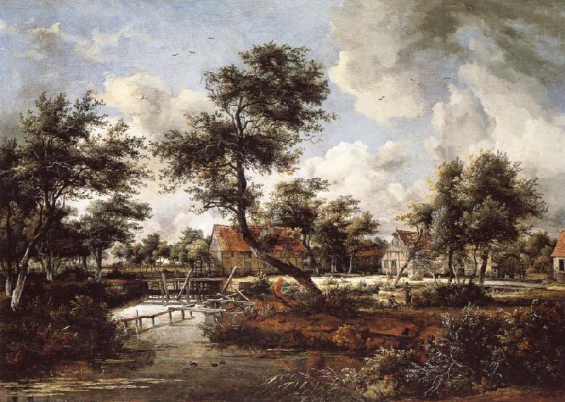 Meindert Hobbema The Watermills at Singraven near Denekamp oil painting image